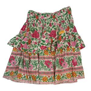 Vibrant Floral Mini Skirt
